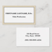 プロフェッショナル、基本名刺 名刺 (正面/裏面)