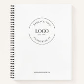 プロフェッショナル 大規模 カスタムロゴ ウェブサイト ブランド ノートブック (正面)