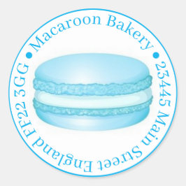 プロフェッショナル 封 favor 袋 ステッカー - マカロン ブルー
