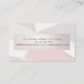 プロフェッショナル、幾何モダン、金ゴールドフレーム 名刺 (裏面)