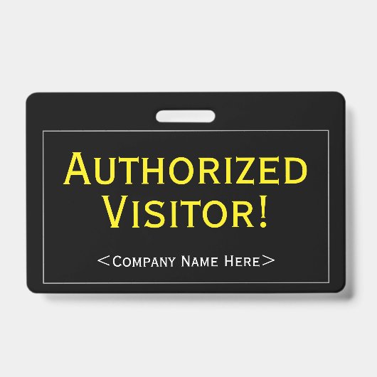 プロフェッショナル「正規の訪問者！」 バッジ (正面)