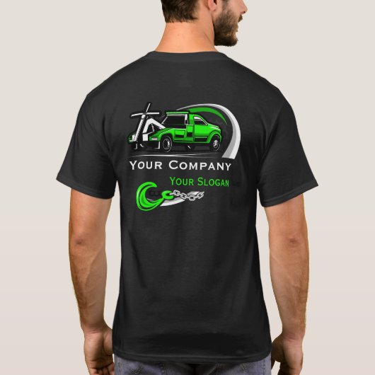 プロフェッショナル+牽引会社、運搬サービス Tシャツ (裏面)