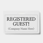 プロフェッショナル「登録ゲスト！」 バッジ (Back)