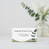 プロフェッショナル、緑の枝、景色の自然 名刺 (スタンド正面)