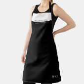 プロフェッショナル(美食)半黒半白 エプロン (インサイチュ)