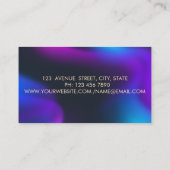 プロフェッショナル、金ゴールドサークルLotusダークホログラフィック 名刺 (裏面)