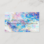 プロフェッショナル、金ゴールドサークルLotus Opalホログラフィック 名刺 (裏面)