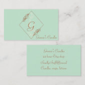 プロフェッショナル、青モダン色、茶色の名刺 名刺 (正面/裏面)