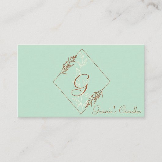 プロフェッショナル、青モダン色、茶色の名刺 名刺 (正面)