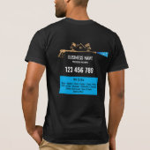 プロフェッショナル 高圧洗浄 パワー 男性的 Tシャツ (裏面)