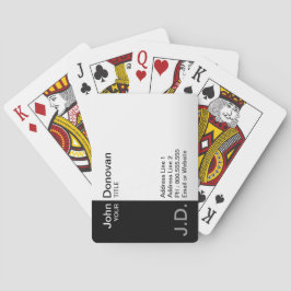 プロフェッショナル(黒/白モノグラムの) トランプ