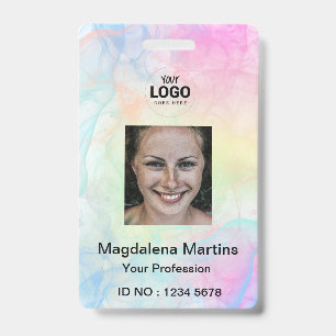 プロフェッショナル ID カード インクの飛沫 バッジ