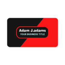 プロフェッショナル（QRコード）モダン明るい赤と黒