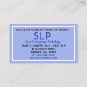 プロフェッショナル!SLPカスタム名刺 名刺 (裏面)