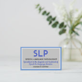 プロフェッショナル!SLPカスタム名刺 名刺 (スタンド正面)