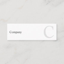 プロフェッショナルB&Wのミニマルなタイプエラーの小型名刺