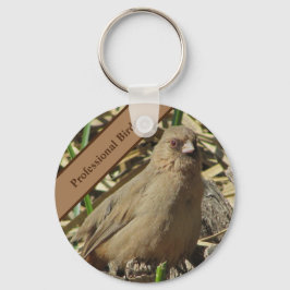 プロフェッショナルBIrder Small Brown Towheeフォトバード キーホルダー