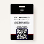 プロフェッショナルBlackSecurityページ：写真&会社 バッジ (裏面)