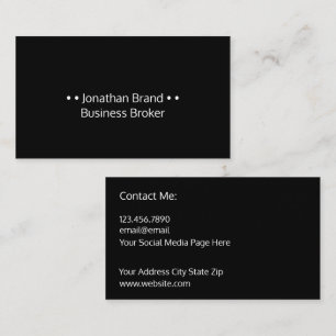 プロフェッショナルBusiness Broker名刺 名刺