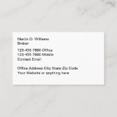 プロフェッショナルBusiness Broker名刺 名刺 (裏面)