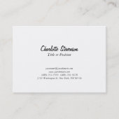 プロフェッショナルChubby White Managerコンサルタント責任者 名刺 (正面)