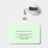 プロフェッショナルCNA IDまたは名前 バッジ (Back with Retractable)