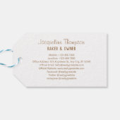 プロフェッショナルCookieベーカリーフォト名刺 ギフトタグ (裏面横)