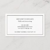 プロフェッショナルCPA会計士名刺 名刺 (裏面)