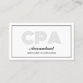プロフェッショナルCPA会計士名刺 名刺 (正面)