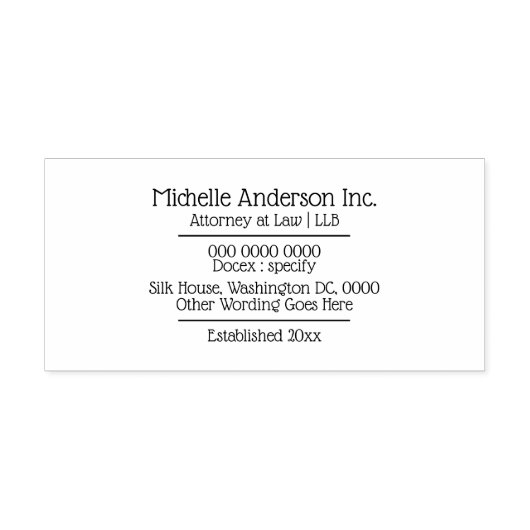 プロフェッショナルDIYビジネスの詳細クラッシック セルフインキングスタンプ (デザイン)