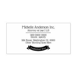 プロフェッショナルDIYビジネス名アドレスバナー セルフインキングスタンプ