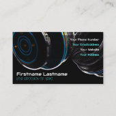 プロフェッショナルDJおよびVJミュージシャンヘッドフォン 名刺 (裏面)