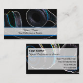 プロフェッショナルDJおよびVJ名刺 名刺 (正面/裏面)