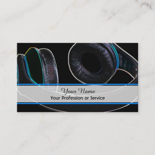 プロフェッショナルDJおよびVJ名刺 名刺 (正面)