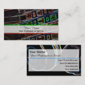 プロフェッショナルDJおよびVJ名刺 名刺 (正面/裏面)