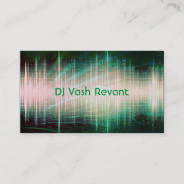 プロフェッショナルDJの可聴周波音波 名刺