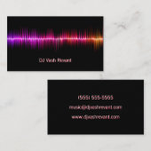 プロフェッショナルDJの音波 名刺 (正面/裏面)