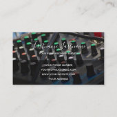 プロフェッショナルDJまたはVJチューンミキサーパーティープランナー 名刺 (裏面)
