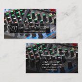 プロフェッショナルDJまたはVJチューンミキサーパーティープランナー 名刺 (正面/裏面)