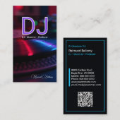 プロフェッショナルDJターンテーブル 名刺 (正面/裏面)