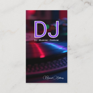 プロフェッショナルDJターンテーブル 名刺