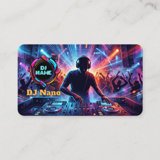 プロフェッショナルDJミュージック 名刺 (正面)