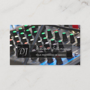 プロフェッショナルDJ又はVJチューンミキサーパーティープランナー 名刺