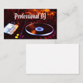 プロフェッショナルDJ 名刺 (正面/裏面)