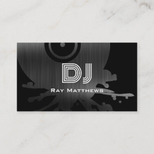 プロフェッショナルDJ Music Producer白黒 名刺