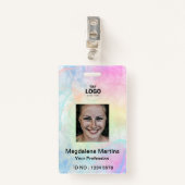 プロフェッショナルIDカードのインクの飛散 バッジ (正面クリップ)