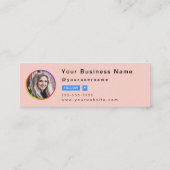 プロフェッショナルInstagram写真後を追Me Qrコード スキニー名刺 (裏面)