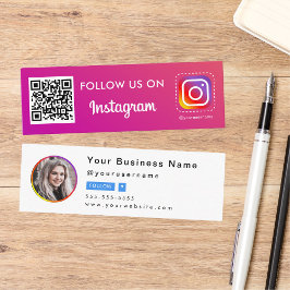 プロフェッショナルInstagram写真後を追Me Qrコード スキニー名刺