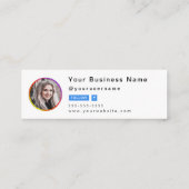 プロフェッショナルInstagram写真後を追Me Qrコード スキニー名刺 (裏面)