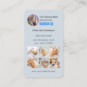 プロフェッショナルInstagram写真後を追Me Qrコード 名刺 (裏面)